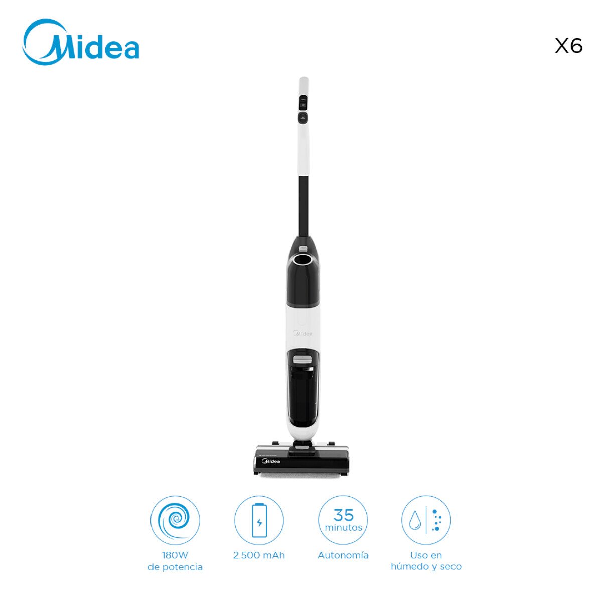 Aspiradora Trapeadora Wet-Dry 3 en 1 Midea X6 