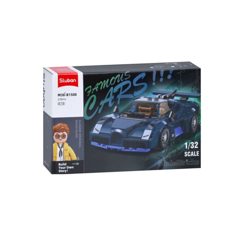 Auto Sluban Model Bricks Famous Cars Auto 278 Pcs 278 Auto Sluban Model Bricks Famous Cars Auto 278 Pcs 278