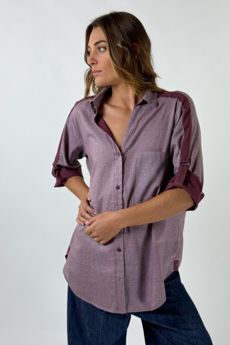 CAMISA BELLINI ALGODON Rosa
