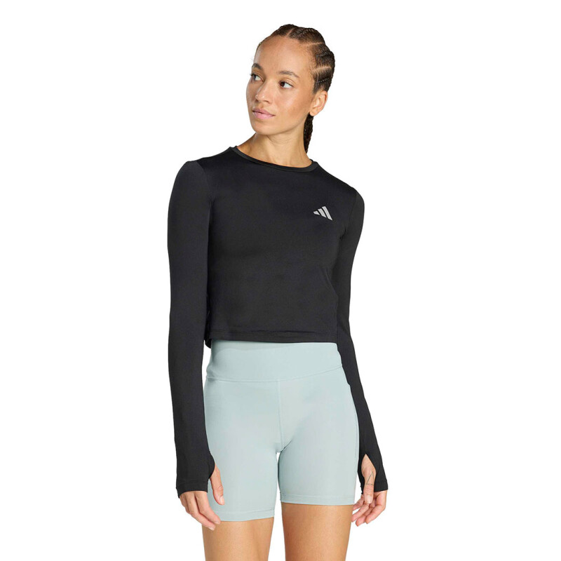 Remera de Mujer Adidas Running Manga Larga Negro