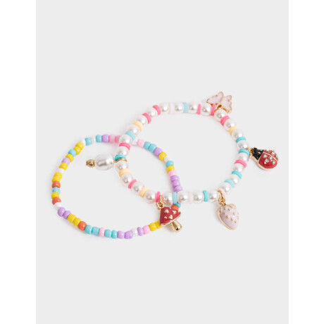 Pulseras Infantiles Con frutas Combinacion Multicolor