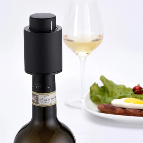 Tapón De Vino Al Vacío Con Marcador Negro