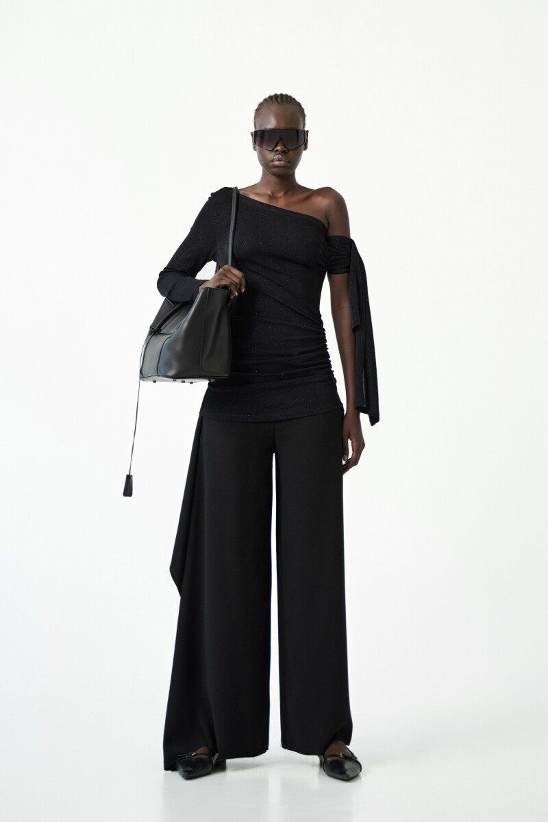 PANTALON ANCHO Negro