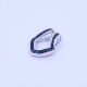 Dije oro 18k blanco con zafiros azules. Dije oro 18k blanco con zafiros azules.