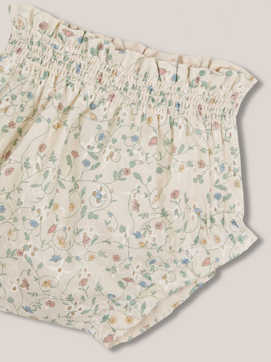 Pantalon De Flores Piedra