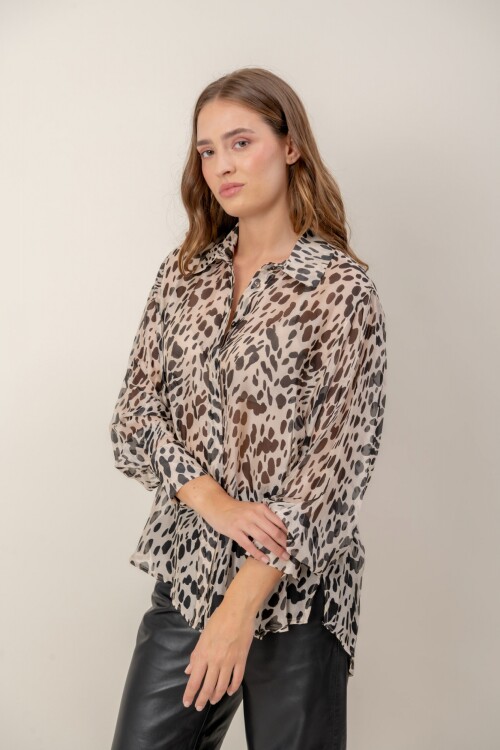 Camisa seda natural Grie Camisa seda natural Grie