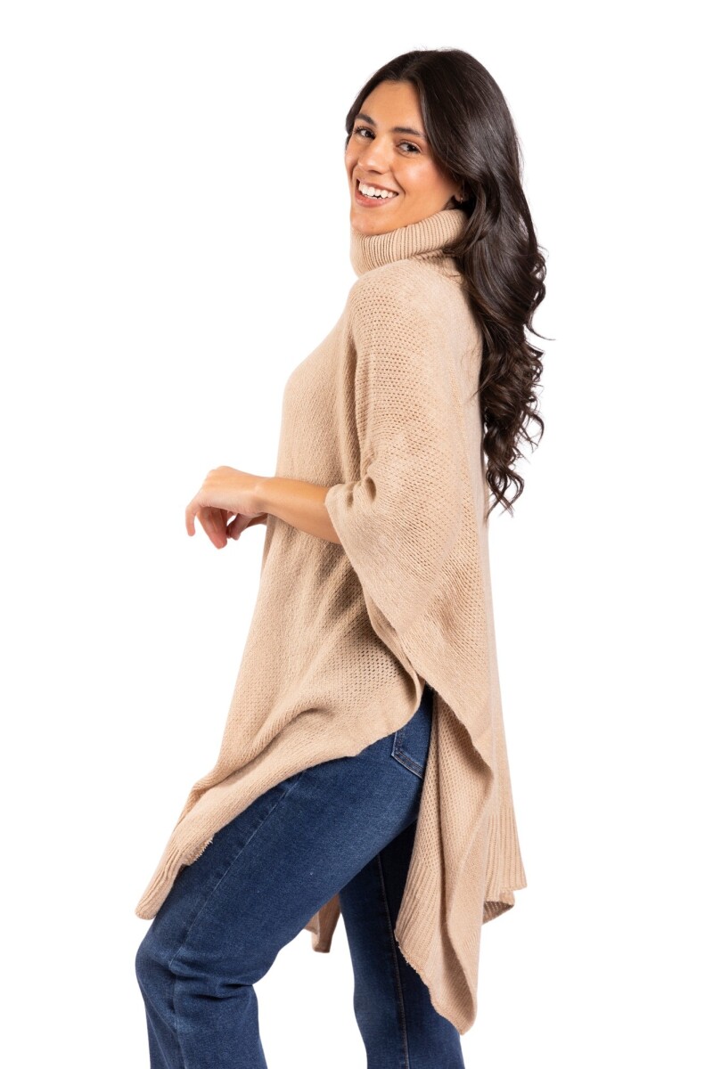 CHERRY PONCHO - BROWN 