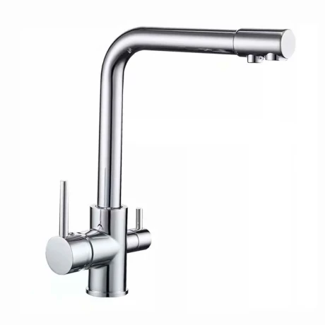 Monocomando De Cocina Cromado De Mesada Para Instalar Con Filtro De Agua 000