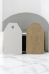 Tag rectangular liso 5x8,5 REVERSIBLE BLANCO MADERA
