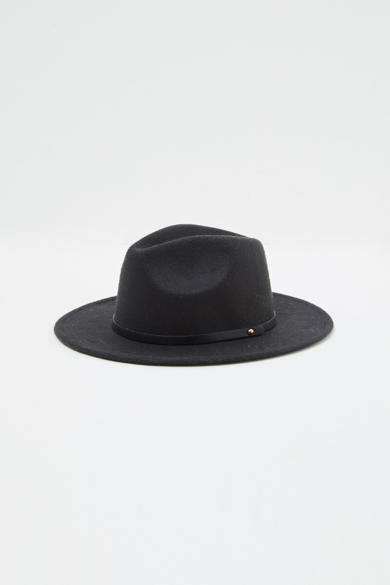 Sombrero de paño negro