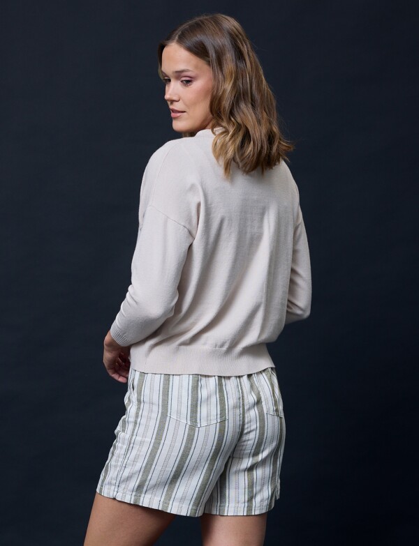 Cardigan 1 Boton BEIGE