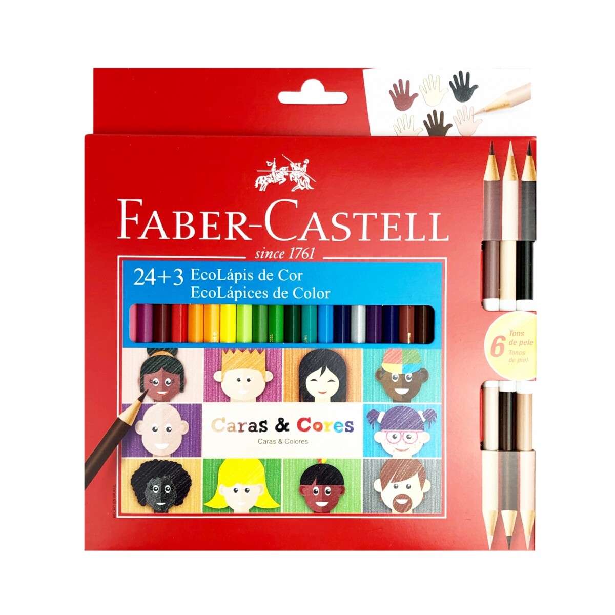 Lápices de Colores Caras y Colores Faber-Castell 24 + 3 