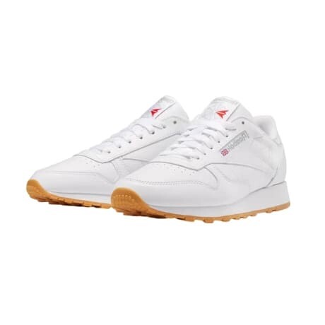 Champion Reebok Moda Unisex Classic Leather Shoes White S/C