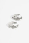 Aro acero earcuff irregular plateado