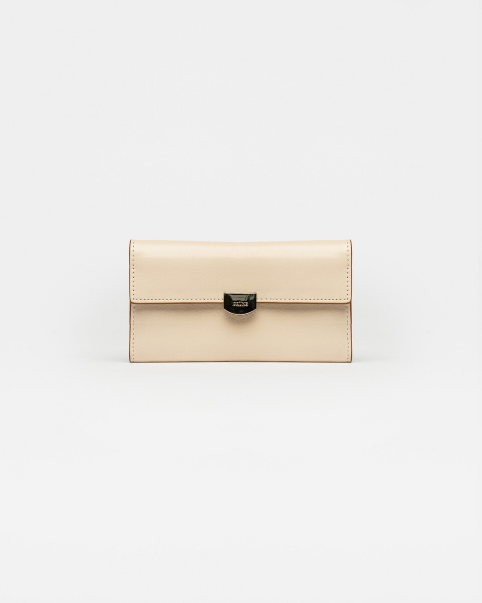 Billetera Dalia en cuero liso satinado - Cotton 