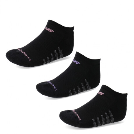 Medias de Mujer New Balance x3 Unisex Show Negro - Gris - Rosado