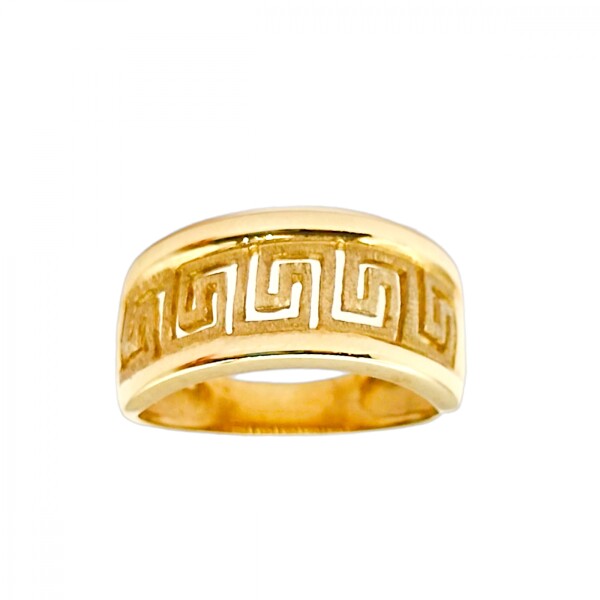 Anillo Griego-Oro bajo-Sin Piedra-AN8200 sinpiedra