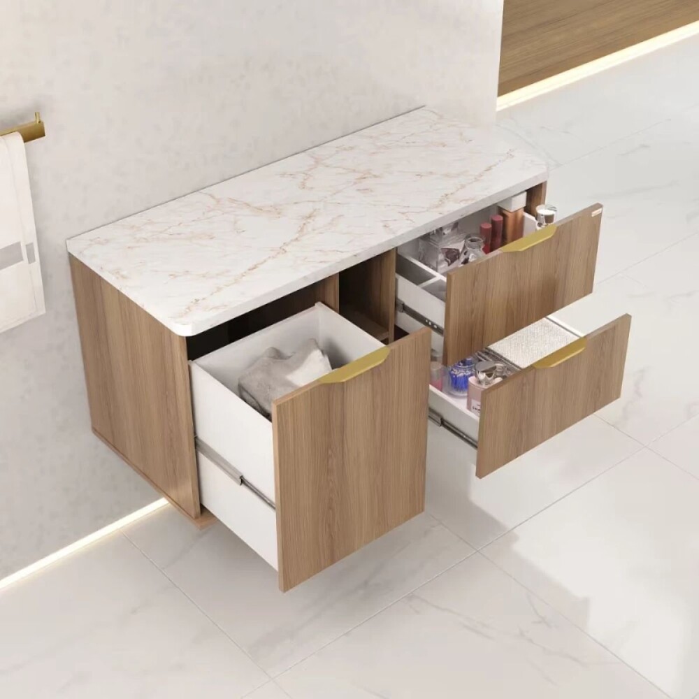 Mueble de baño suspendido Caroline 100 cm Catedral con bacha Mueble De Baño Suspendido Caroline 100 Cm Catedral Con Bacha