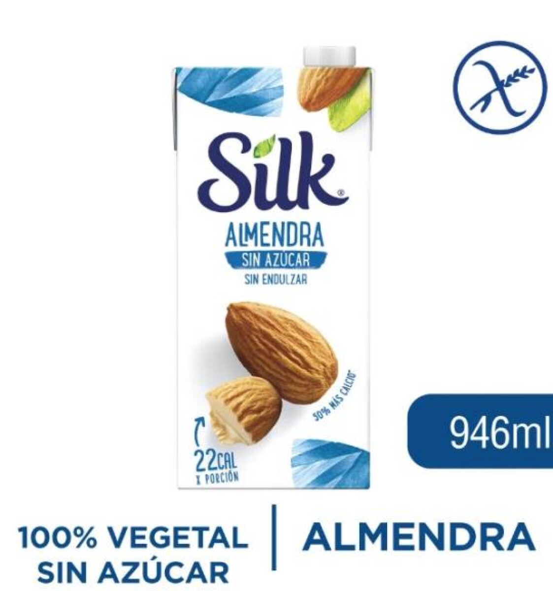 NAT-SILK ALMENDRA S/AZUCAR 946 ML 