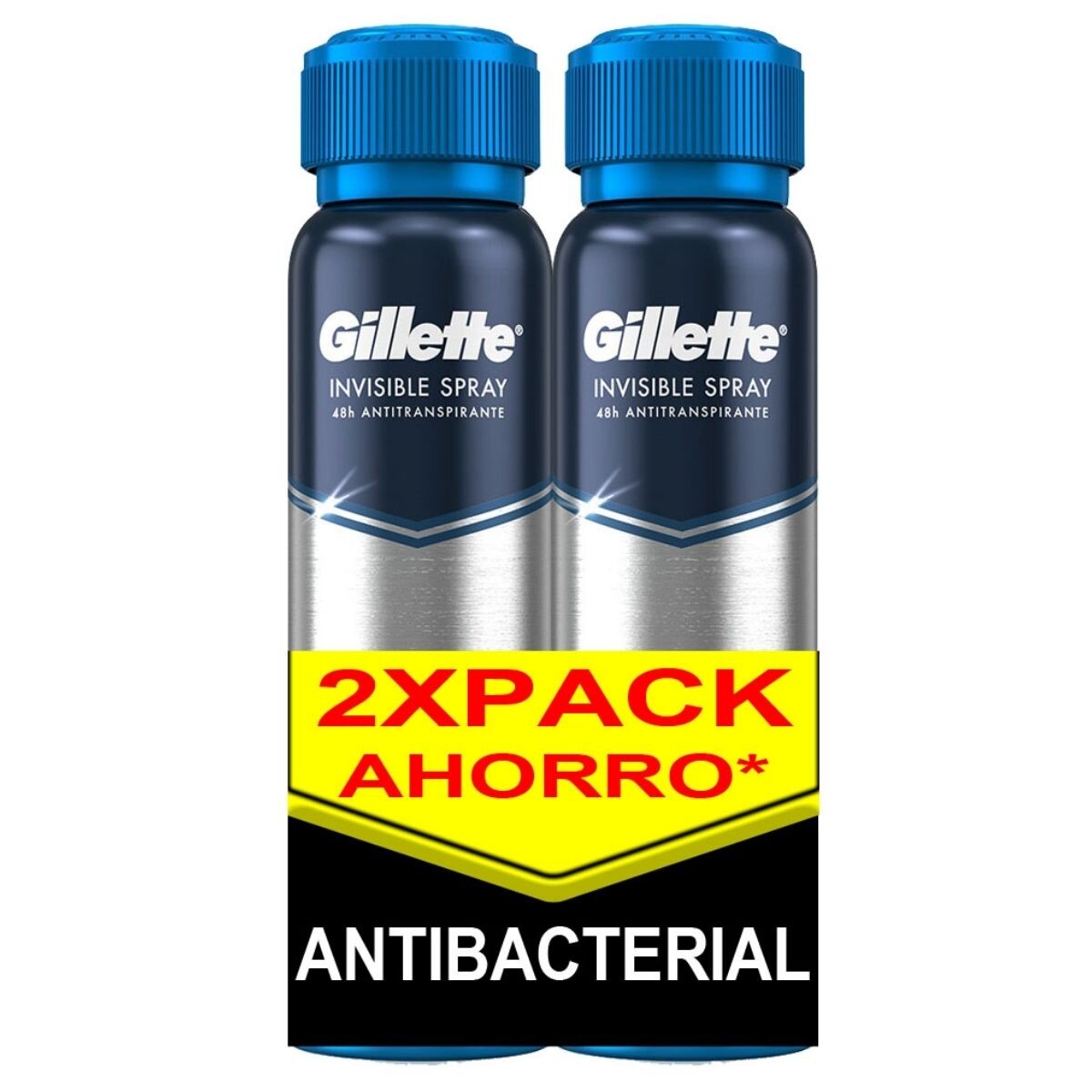 Desodorante Gillette Aerosol Antibacterial - Pack Ahorro X2 150 ML 
