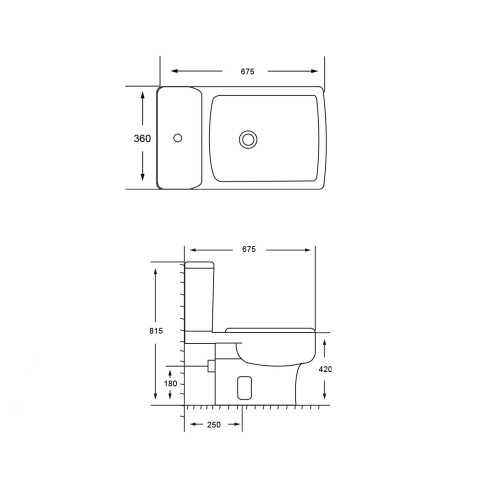 INODORO PARA MOCHILA TORRENS BLANCO RIMLESS LOZA SANITARIA 000