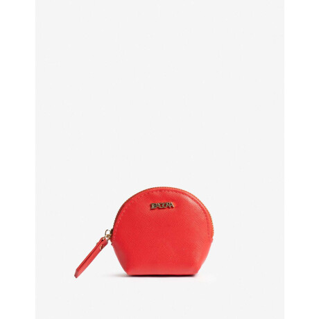 Monedero Con Cierre Coral Oscuro