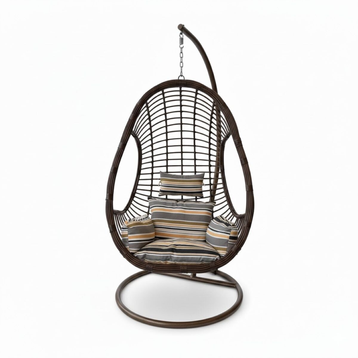 HAMACA COLG MARRON C/ALMOHADON 