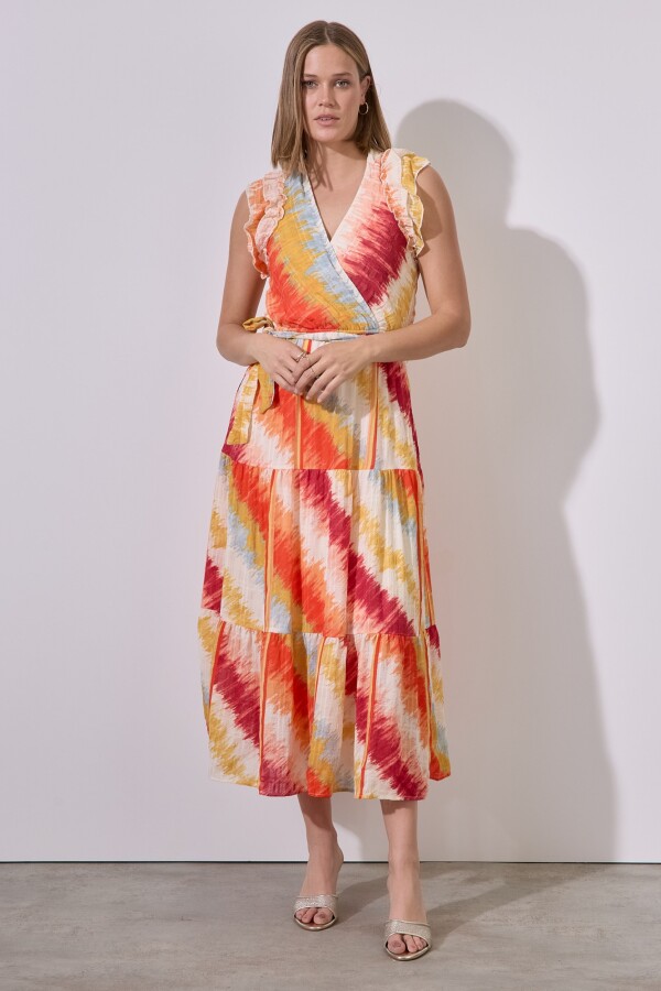 Vestido Sunset MULTI/ANARANJADO