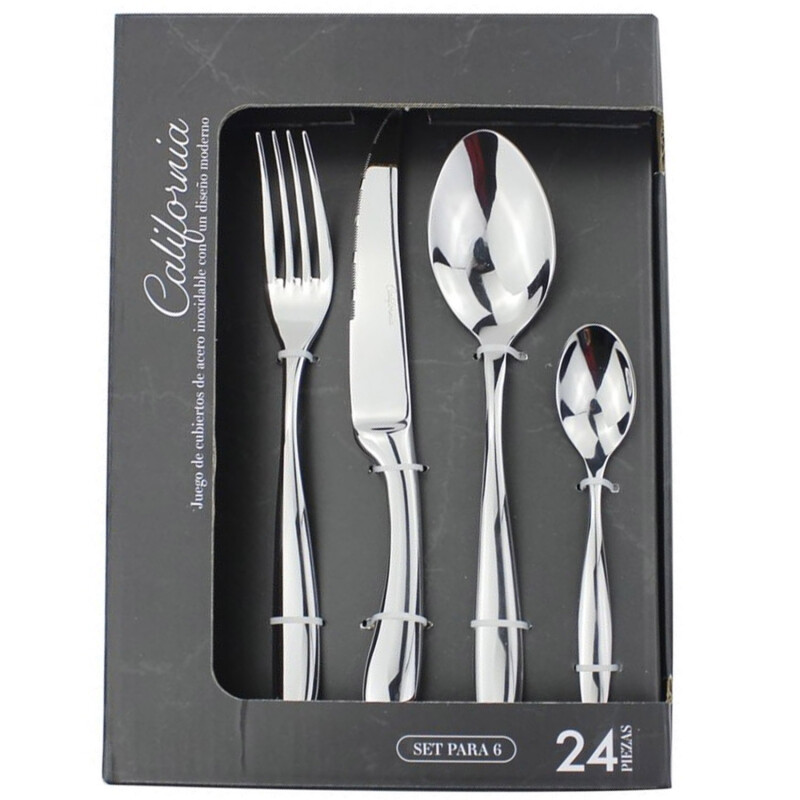 Set de 24 Cubiertos Selecta California en Acero Inoxidable Set de 24 Cubiertos Selecta California en Acero Inoxidable