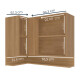 AEREO ESQUINERO MOBILIARIO COCINA MDF COLORS FREIJO FREIJO