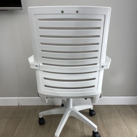 Silla Oficina Daena Ergonomica Giratoria Respaldo Completo Gris