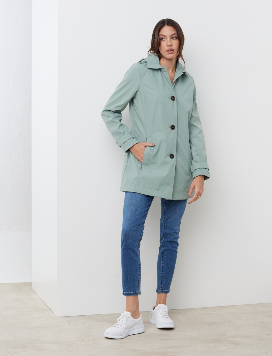 Gabardina Water Repellent - Verde 