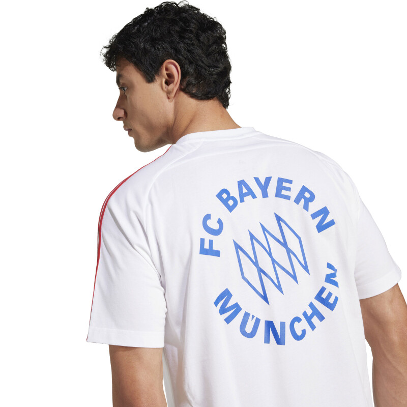 Remera de Hombre Adidas FC Bayern Munich Blanco - Azul - Rojo