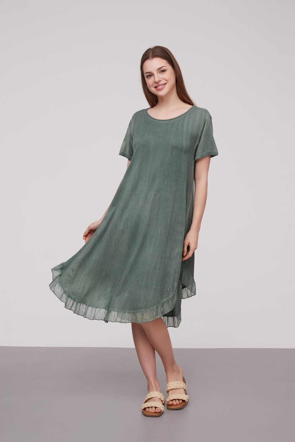 Vestido Belet Verde Seco