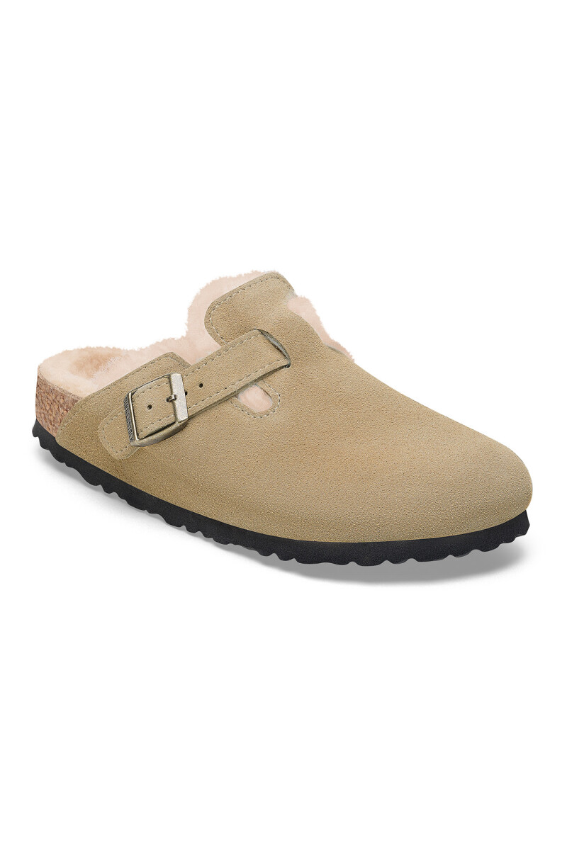Zueco Boston Shearling Leve - Regular - Taupe 