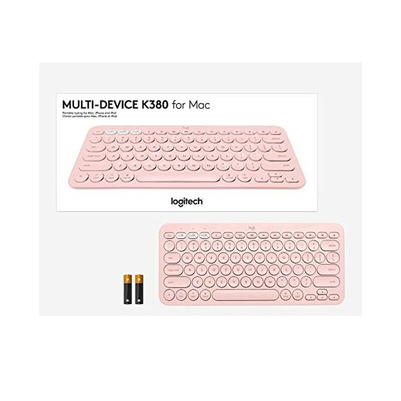 Teclado inalámbrico Bluetooth Logitech K380S Keys 2 Rosa Teclado inalámbrico Bluetooth Logitech K380S Keys 2 Rosa