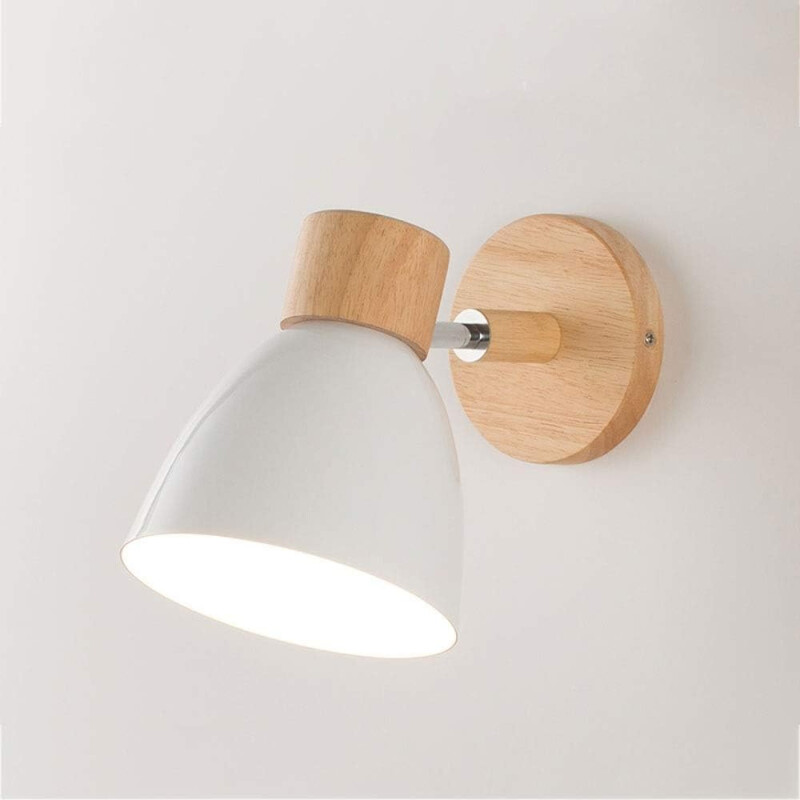 Lampara Aplique De Pared Nordica Led Moderna Blanco