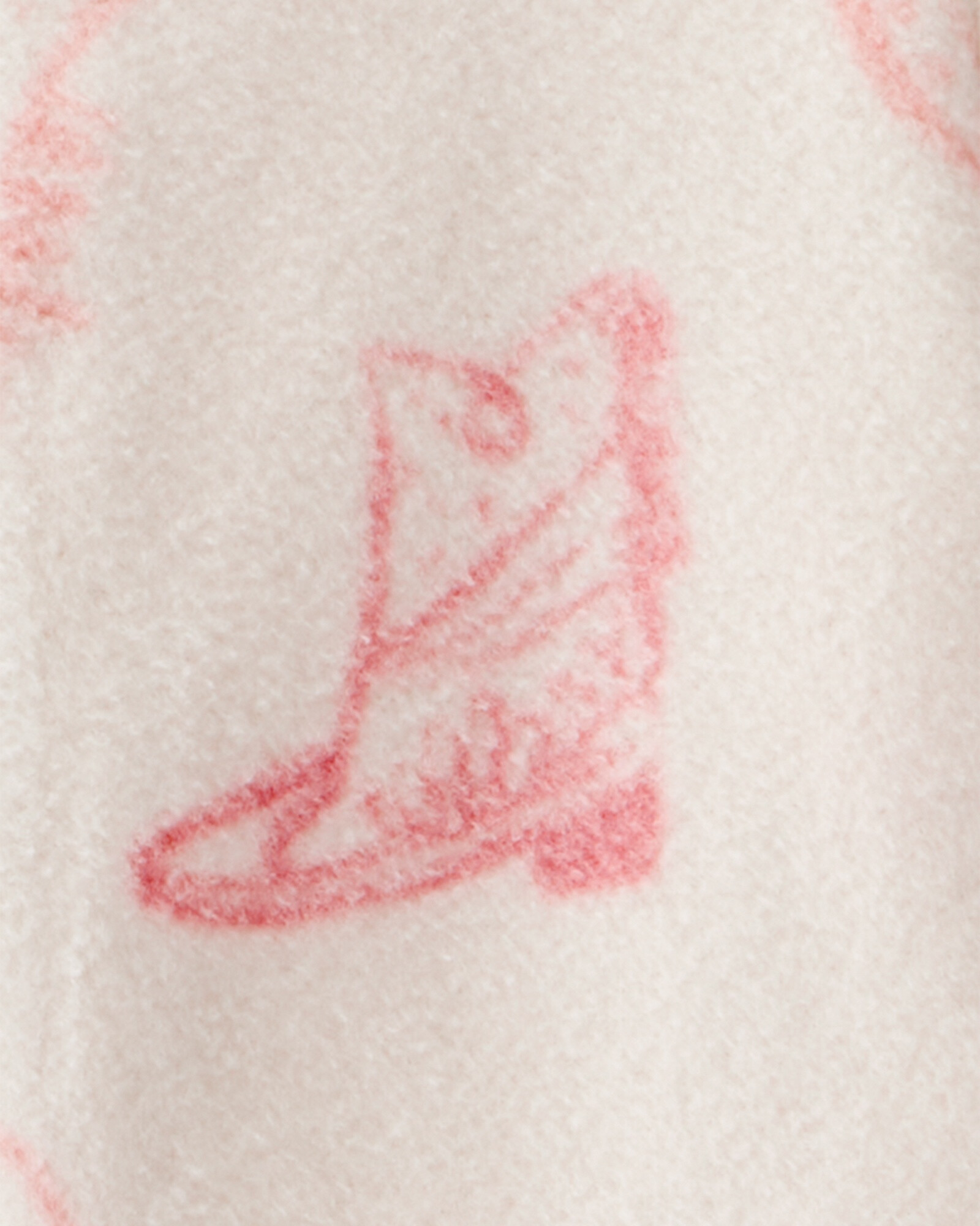 Pijama una pieza de micropolar, con pie, diseño vaquera Sin color