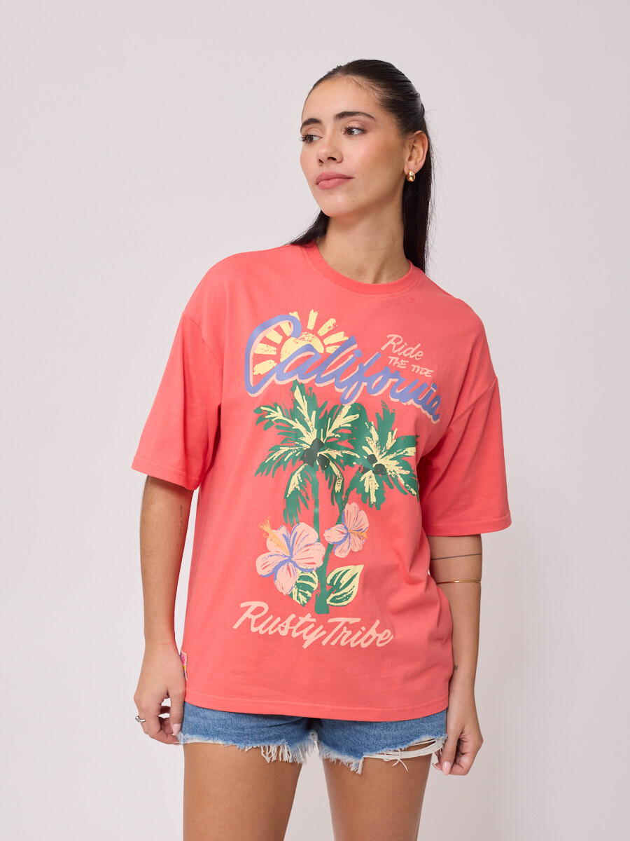 T-SHIRT TUITO RUSTY - Coral 