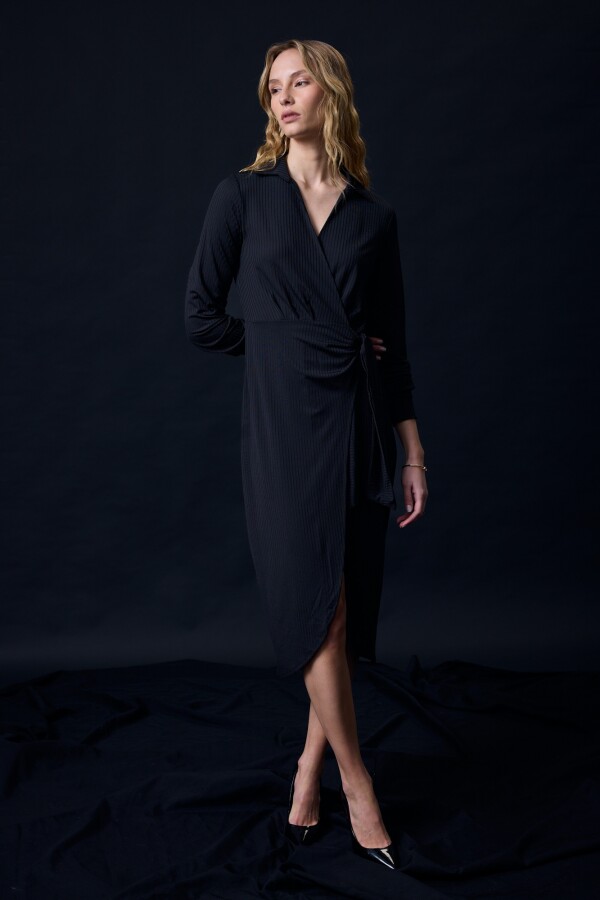 Vestido Cruzado NEGRO