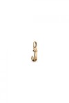 CHARM DE ALEACION DE METALES BAÑADO EN ORO DE 18 K CON FORMA DE LETRA J CON ARGOLLA Charm