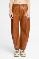 PANTALÓN SILUETA GLOBO Caramelo