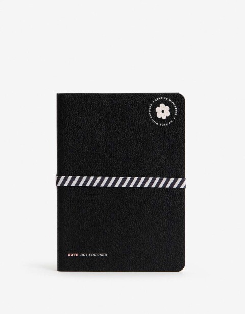 Anotadores Cuadernos y Memos Cuaderno Cuaderno De Pu Con 80 Hojas Rayadas Y Cierre Elástico - Combinacion Tricolor