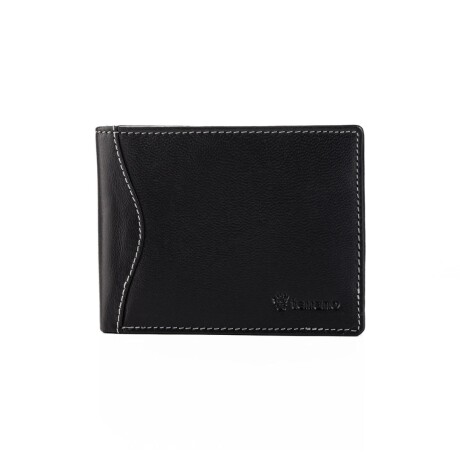 Billetera Terrano Cuero Doble Volante NEGRO