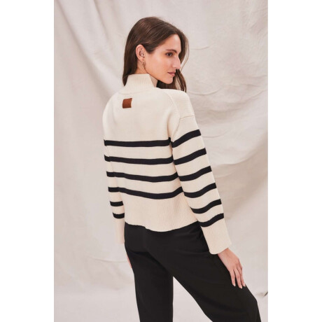 Polera Rayada Raya Negro