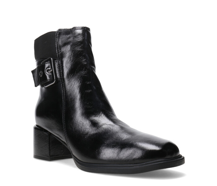 Botas de Mujer Bottero VIKET con taco de cuero Negro