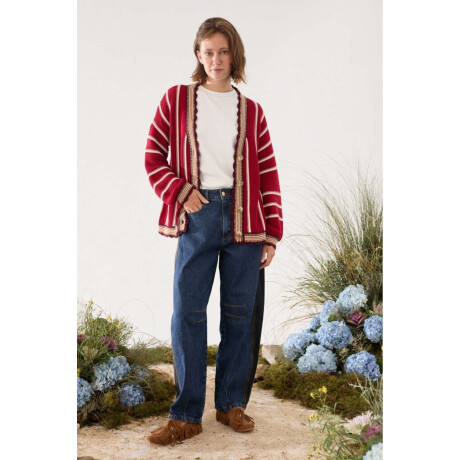 Cardigan Sur Rojo