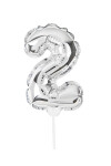 Mini globo plata n2 Mini globo plata n2