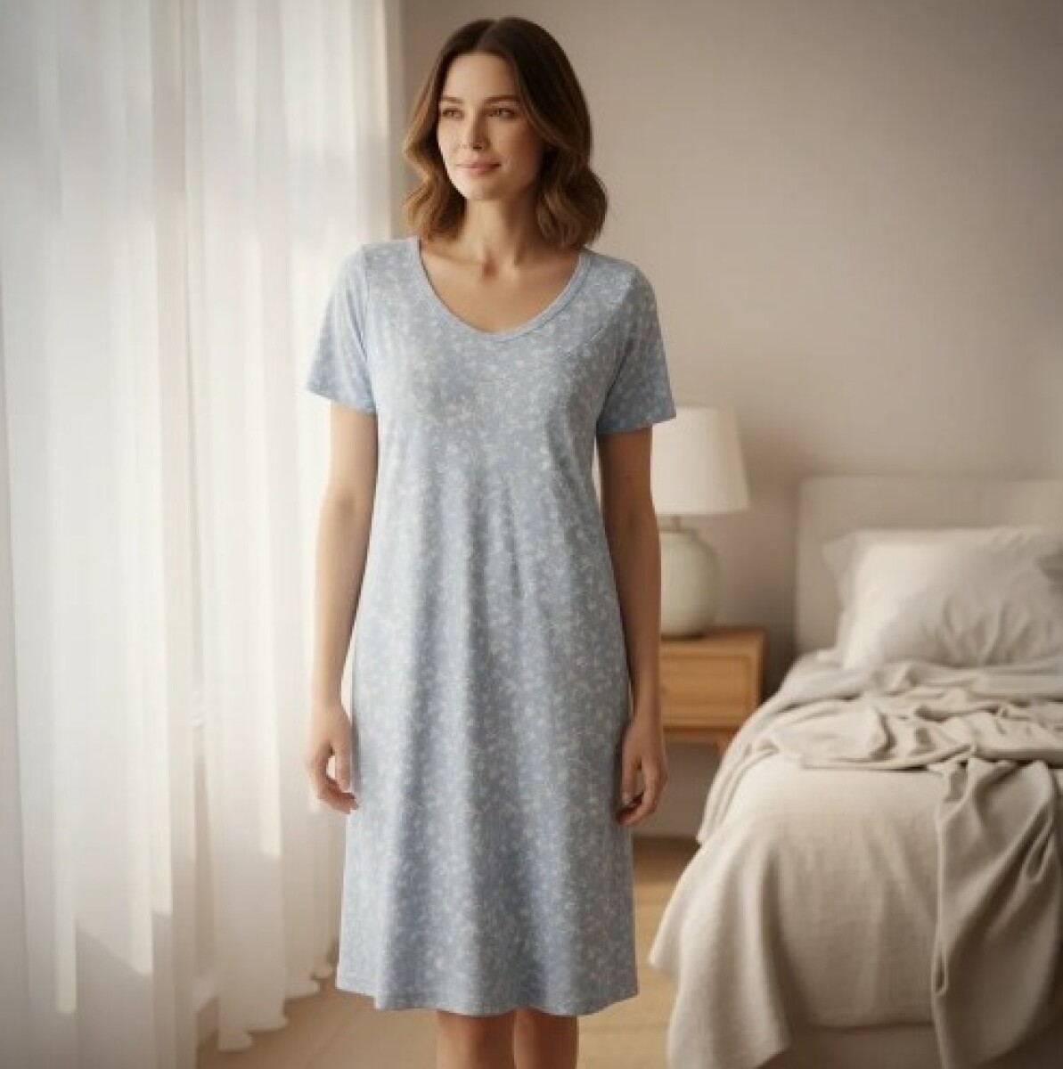 CAMISON MANGA CORTA ALGODON 