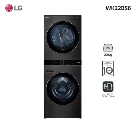 Torre de lavado y secado WashTower LG 22Kg WK22BS6 001